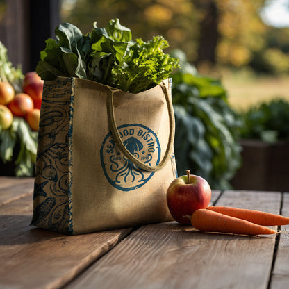 Lanza Jute Tote Bag