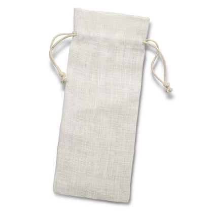 Jute Wine Drawstring Bag - Sale
